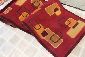 R17716 Gorgeous Vibrant Red Color Tibetan Rug Runner 2.6 X 12' Handmade in Nepal - Picture 1 of 5