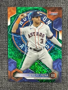 Jeremy Pena 2023 Topps Bowmans Best Baseball Green Mini-Diamond Refractor 48 /99 - Picture 1 of 2