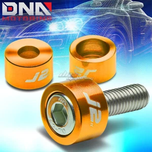 J2 FOR ACCORD/PRELUDE BB GOLD BRUSHED ALUMINUM HEADER MANIFOLD CUP WASHER+BOLT - Foto 1 di 1