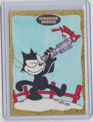 CLASSIC CARTOON SKETCH ART TRADING CARD FELIX THE CAT BY GABE FARBER - Image 1 of 3