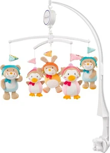 Fehn Musikmobile Gute Reise Mobile Over the Rainbow - Teddy Pinguin Hase - Bild 1 von 1