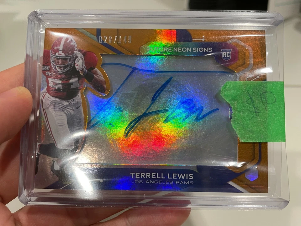 2020 Panini Elements Future Neon Signs ORANGE Terrell Lewis /149 Auto RC  - Image 1 of 1