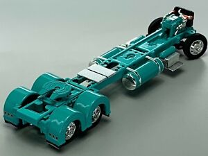 1/64 DCP PARTS TEAL 300" PETERBILT 359/379/389 CHASSIS W/ SHOW FENDERS