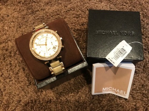 Splendido orologio Michael Kors oro cristallo champagne $295 00