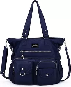 Angelkiss Purses and Handbag for Women Soft Leather Hobo Bags Satchel Blue102 - Picture 1 of 7