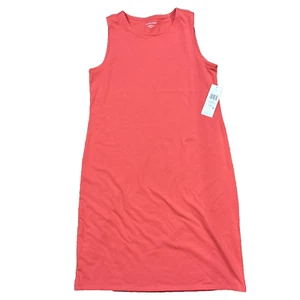 Eileen Fisher $168 Petite Sm Stretch Cotton Knit Summer Dress Watermelon New NWT - Picture 1 of 11