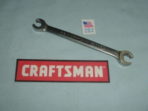 CRAFTSMAN TOOLS -v v- 44174 3/8" x 7/16" SAE FLARE NUT LINE WRENCH - VINTAGE USA - Picture 1 of 5