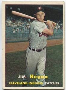 1957 Topps #136 Jim Hegan Cleveland Indians - Picture 1 of 2