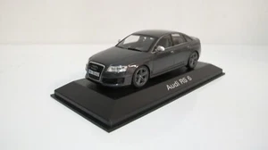1:43 MINICHAMPS AUDI A6 RS6 SEDAN GRAY DIECAST CARS DEALER BOX - Picture 1 of 6