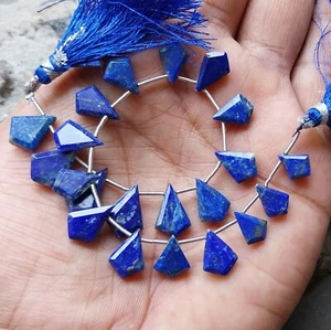 60 Carat Natural Blue Lapis Lazuli Faceted Fancy Shape 8 Inch Necklace Gemstone - Picture 1 of 24