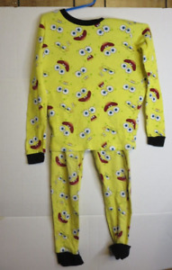 Nickelodeon Spongebob 2 PC Long Sleeve Tight Fit Pajama Set Kids Size 10