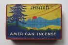 Vintage 1950's AMERICAN INCENSE CONES Jasmin box with original incense