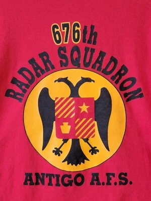 VTG 676th Squadron Radar Base AFS T-SHIRT Antigo WI Air Force USAF Mens XXXL - Image 1 of 4