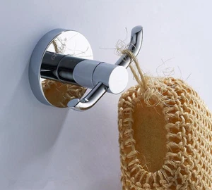 Gancho montado en pared de baño accesorios de baño toalla soporte cromado - Imagen 1 de 6