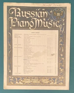 Melody in F Piano Sheet Music 1903 Anton Rubinstein Russian Piano Music - Picture 1 of 11