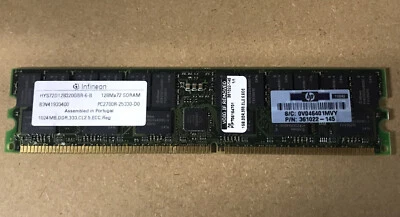 HP 361022-145 1GB, PC2700, ECC DDR SDRAM memory module - Image 1 of 3