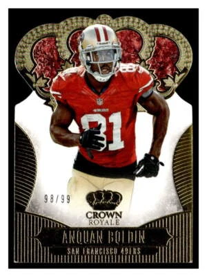 2013 Panini Crown Royale #9 Anquan Boldin Gold #/99 - Image 1 of 2