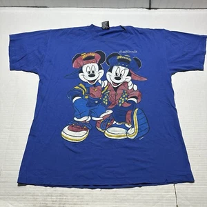 Vintage Disney Mickey & Minnie Mouse T-Shirt Herren L Hip Hop Streetwear Mode - Bild 1 von 10