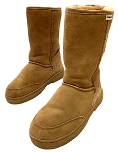 Bearpaw Elle Botas Cortas Nogal 8" Gamuza Piel de Oveja Forro de Lana Para Mujer Talla 9 - Imagen 1 de 13