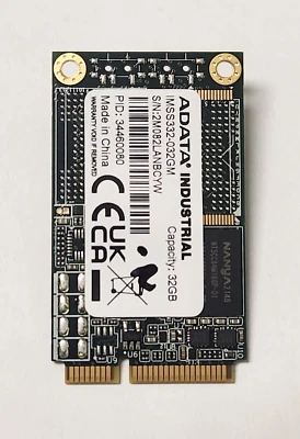 ADATA INDUSTRIAL 32GB mSATA MLC NAND SSD IMSS332-032GB OEM TESTED Edgecore 5812 - Image 1 of 2