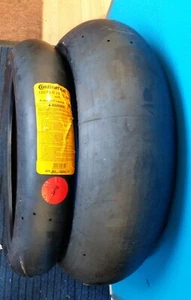 Continental Track Slick Pair 120x17 / 180 x17 Tyres. Soft / Medium. New - Picture 1 of 1