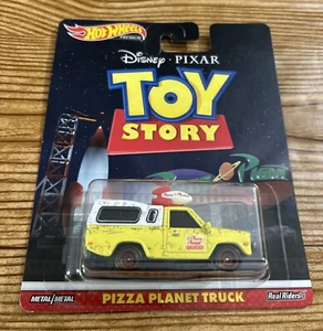 Hot Wheels Premium ‘18 Disney Pixar Toy Story Pizza Planet Truck Real Riders New - Picture 1 of 4