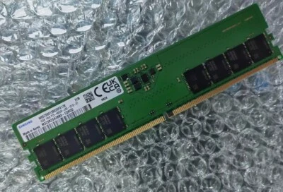 SAMSUNG 16GB DDR5 4800MHz Desktop RAM 1Rx8 PC5-4800B-UA0 M323R2GA3BB0-CQKOD DIMM - Image 1 of 3