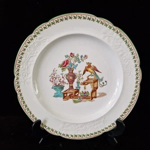 Two Rare Antique Copeland Dinner Plates Manufactured for Harrods "Bird" - Picture 1 of 5