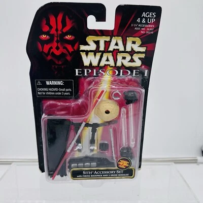 JUEGO DE ACCESORIOS SITH CON MOCHILA DE DISPARO 2 MISILES DROIDES 1998 Star Wars Ep. 1 Nuevo Foto 1 de 4