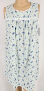 NWT Mint Butterfly Cotton Blend Knit Nightgown Croft & Barrow - Picture 1 of 4