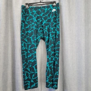 Womens Nike Green Leggings Size L - Picture 1 of 6