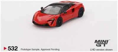 Mini GT MGT00532LHD McLaren Artura Vermillion Red Die Cast 1/64 - Immagine 1 di 3