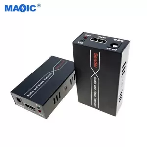 60M HDMI USB KVM Extender Splitter über Ethernet Cat5e/6 Video Audio Erweiterung - Bild 1 von 6