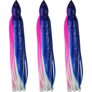 Falda de calamar pulpo hochie de 5,5"" a 8,5"" - azul y rosa - paquete de 3 - Imagen 1 de 8