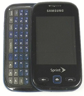 Smartphone Samsung Trender SPH-M380 - Azul y Negro (Sprint) Teclado Deslizante Foto 1 de 3