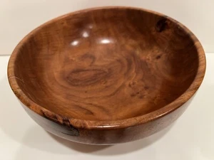 CUENCO DE PALISANDRO VINTAGE TORNEADO A MANO FIRMADO POR EL ARTISTA DAVE JOLLIFFE 9,5"" MADERA Redonda - Imagen 1 de 13