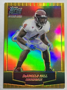2004 Topps Draft Picks & Prospects Chrome Gold Refractor DeAngelo Hall Rookie RC - Picture 1 of 2