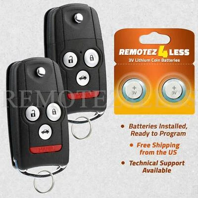 2 Keyless Entry Remote For 2009 2010 2011 2012 2013 2014 Acura TL MLBHLIK-1T - Image 1 of 4