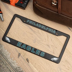 Philadelphia Eagles Black License Plate Frame Cover - EliteAuto3K - Picture 1 of 10