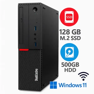 PC de escritorio Lenovo M900 SFF i5-6500 16 GB RAM 128 GB SSD + 500 GB HDD Win11 + Office 19 - Imagen 1 de 4