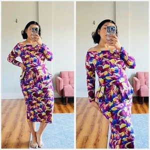 Chiara Boni La Petite Robe Marem Kleid Tulpenmuster Größe 8 - Bild 1 von 8