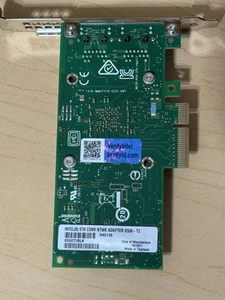 Dell Intel 4V7G2 X550-T2 2-Port 10Gb Ethernet PCI-E Network Adapter 04V7G2 - Afbeelding 1 van 8