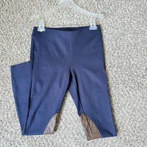 Ralph Lauren Equestrian Pants Pull On Navy Riding Quilted Size S Petite Stretch - Picture 1 of 6