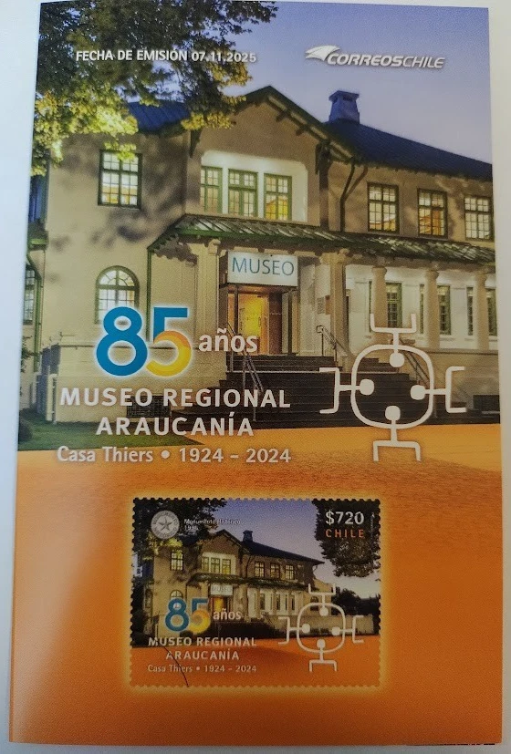 Chile 2025 Folleto 85 Años Museo Regional Araucanía 1924-2024 Casa Thiers Foto 1 de 3