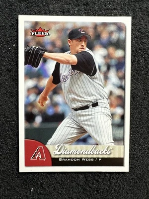 BRANDON WEBB #312 2007 Fleer Baseball QTY Arizona Diamondbacks - Image 1 of 2