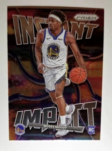 2021-22 Panini Prizm Instant Impact Moses Moody RC #24 Golden State Warriors - Picture 1 of 2