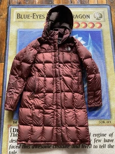 The North Face Metropolis 600 Down Jacket Womens Medium Red Quilted Puffer Coat - Picture 1 of 7