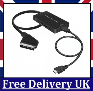 Adattatore audio video convertitore da SCART a HDMI per HDTV Sky Box spina STB HD TV DVD - Foto 1 di 8