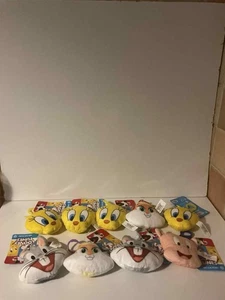 Looney Tunes Brand New Keyring Bag Clip On Plush Tag X9 Bugs Tweety Lola Porky - Picture 1 of 4