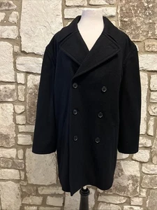 Chaquetón para mujer J.Crew talla XL negro mezcla de lana *usado en excelente estado - Imagen 1 de 5